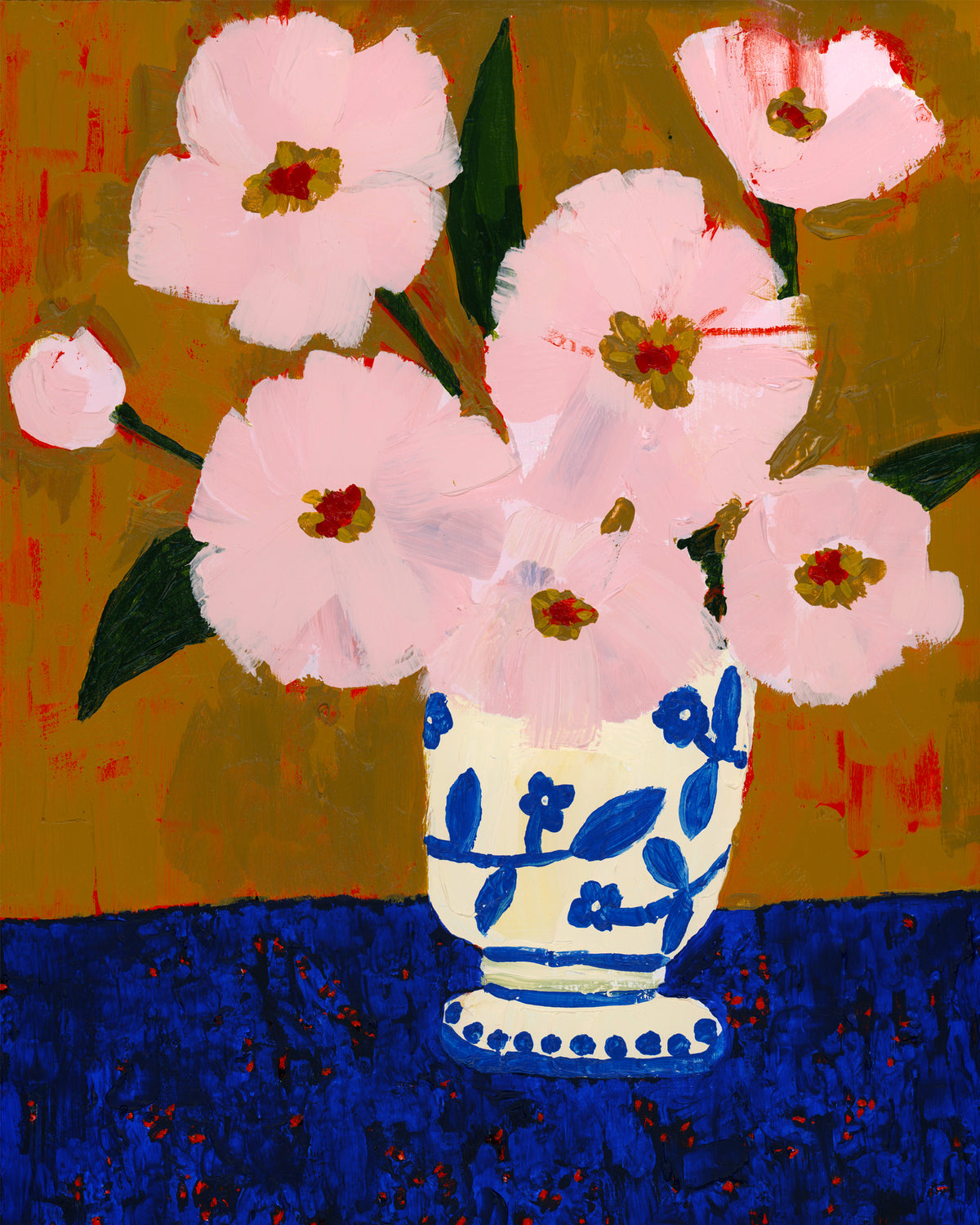 All Together Now – Pink Floral Art Print