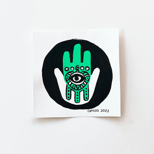 Circle Hamsa