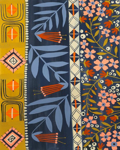 Botanical Quilt Print
