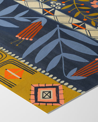 Botanical Quilt Print