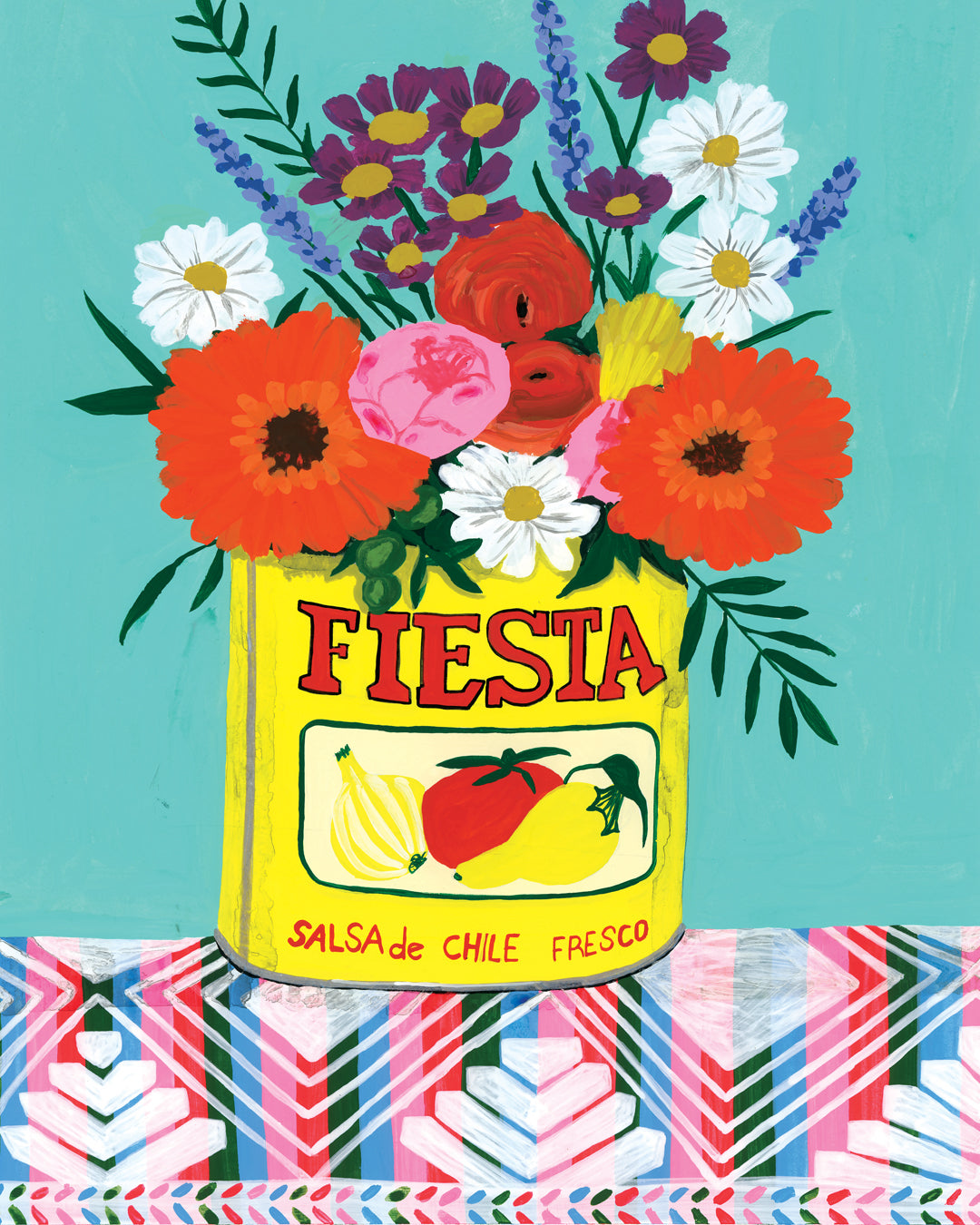 Fiesta Flowers Print