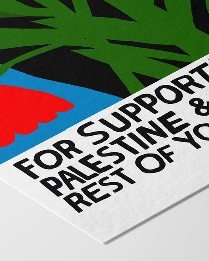 Flowers For Palestine Print