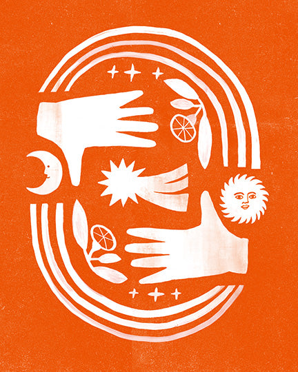 Orange Shooting Star