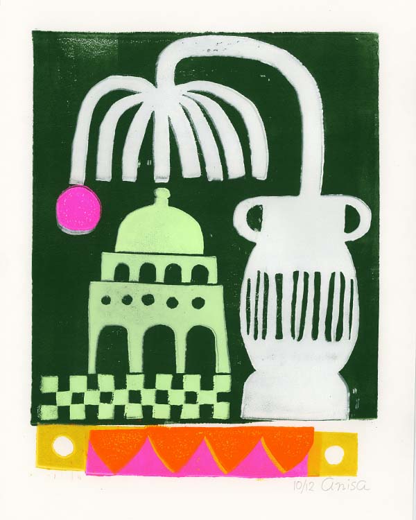 Palace Linocut