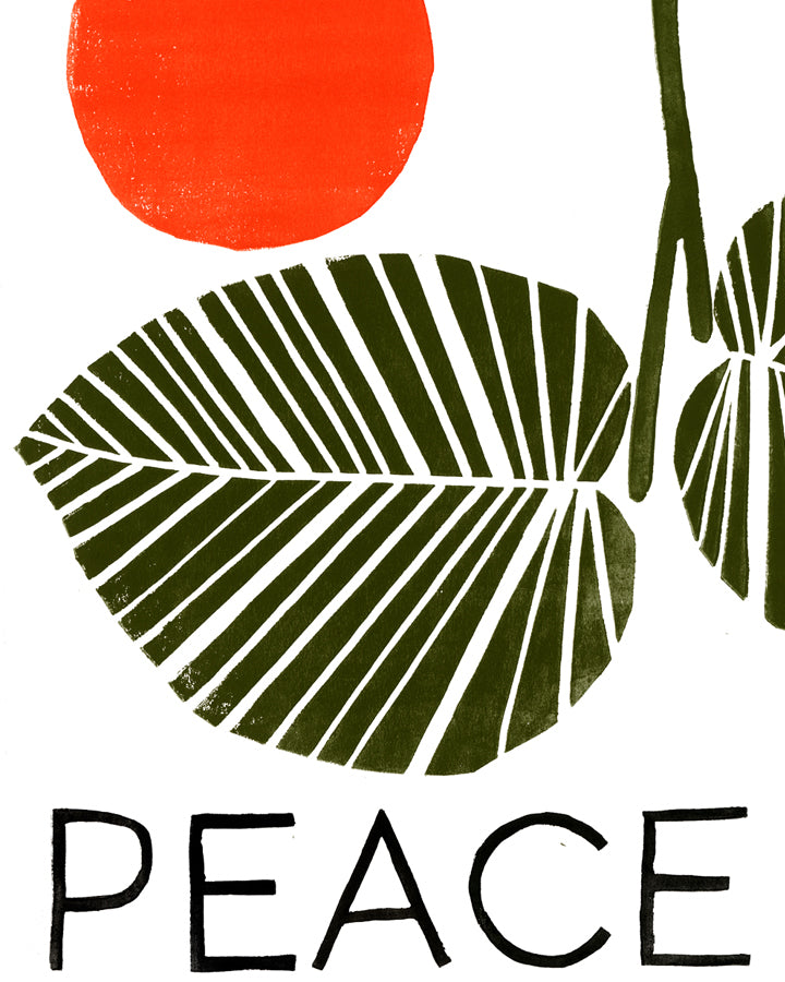 Peace Linocut