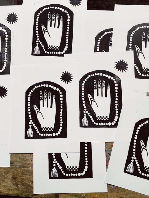 Hand Linocut