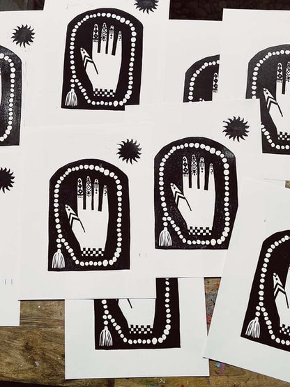 Hand Linocut