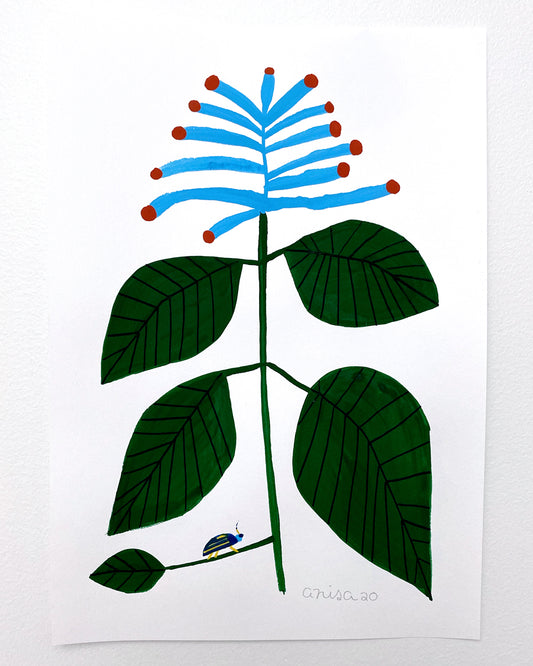 Tropical Plant With Insect